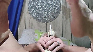 When the Dildos Won't Do She Finds Something Big N Powerful to Fuck