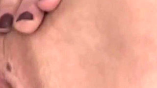 She Masturbates at the Casting with Her Hands and Dildo
