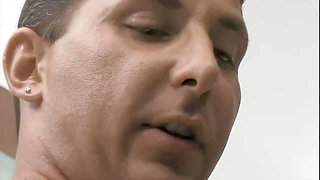 This Slut Washes the Man's Cock Well Before Taking It in the Ass