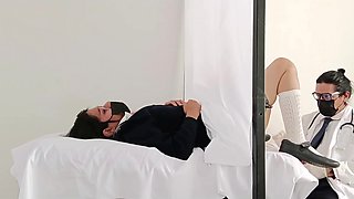 White Coat Hands And A Stethoscope Turn A Routine Gyno Visit Extra Handsy
