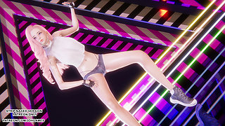 MMD NewJeans - Hype Boy - Ahri and Seraphine Sexy Kpop Dance League of Legends Hentai Uncensored 4K 60FPS
