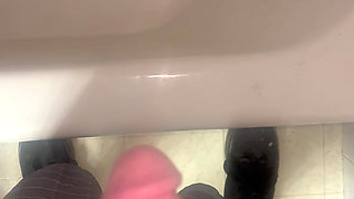 Bathroom tub pissing