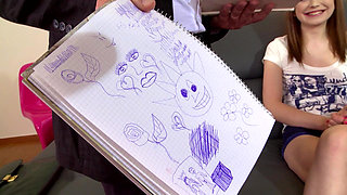 Two Wet Pussies Banged Hard by Huge Cock