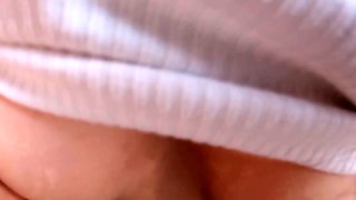 I am very excited to sit on my boyfriend's cock, amateur