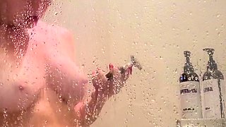 Cute curly brunette solo webcam masturbation