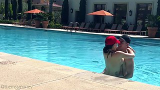 Caught Fucking In Public Pool Cabana