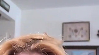 Fitness Crazed MILF Ciel From the Usa Slides Out of Her Evening Dress and Rubs Her Inviting Cunt