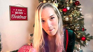 Blonde College Babe Dresses in Lingerie for Sugar Daddy