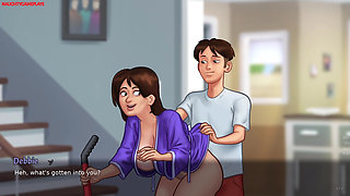 Summertime Saga Part 31 By DarkCookie - Stepmom Gets Fucked While Doing Chores, Huge Cock Fuck