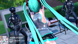 mmd r18 Hatsune Miku want to fuck blowjob big tits