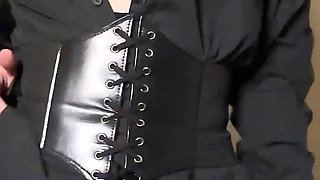 Goth Pixie Shadow Bed - Fishnet Strip to Wild Dildo Ride