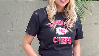 Super Bowl Pee!! Who Are You Rooting for?? I Am in My Own Private Yard, No One Can See Me