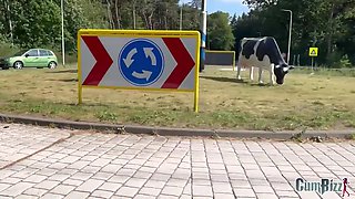 Dutch Dogging Hucow Bukkake Blowbang