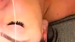 Busty brunette bitch with big boobs