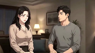 Wife Settles the Debt of Husband with giving blowjob and ass fucking
