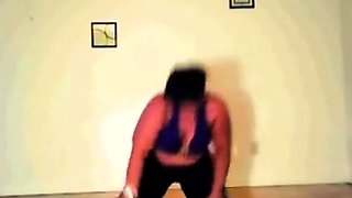 Black BBW Twerking on Webcam - Interracial Sensuality