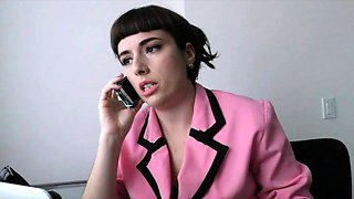 Fetish brunette lesbian licks and fingers sweet pussy