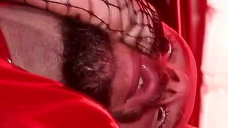 Rubber Nurse Facesitting Bound Patient