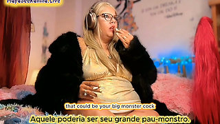 Steaming Hot JOI with Brazilian MILF BBW Goddess in Gold