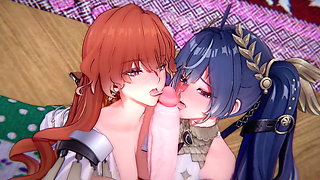 Wuthering Waves - Augusta & Luno's Intense Sex Session - Creampie & Hardcore Sex - 3D Hentai Animation