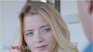Petite Teen Cheats On Her Husband While He Watches