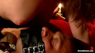 Mistress T Dominates Anal Gangbang With Handjob & Bondage