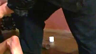 Humiliating foursome chaining