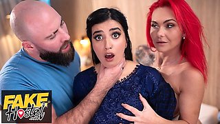 Fake Hostel featuring Roxi Keogh and Aaliyah Yasin's british milf sex