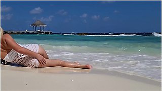 Masturbation On Public Beach Sexy Milf