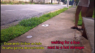 Risky Handjob on the Street in Naughty with an Eye on Erection!