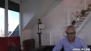 Blonde Teen Angie: A Peeping Tom's Delight