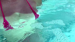 Artemisia Love Showing Her Perfect Tits in a Micro Bikini Underwater