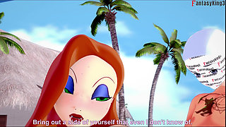 Jessica Rabbit get fucked in public pool