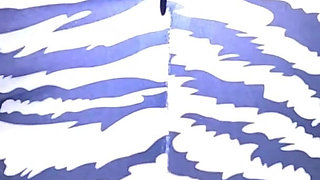 Smoking Fetish, Bomber Jacket Destruction and Dirty Masturbation in a Glossy Nylon Jumpsuit