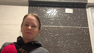 Hot Striptease in the Bathroom