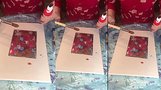 In Big Eyeglasses Asmr Acrylic Art Bloom in the Mist Part 1