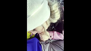 It’s Too Cold Outside! Play with my Tits inside and Fuck