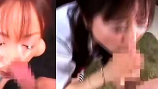 Asian amateur girlfriend gives a blowjob pov HD
