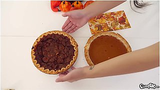 Jade Kush Lets Stepbro Feast On Her Breast And Thighs For Thanksgiving