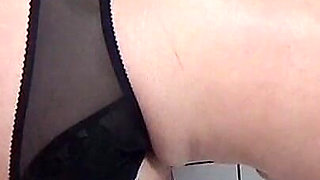 Slave Fucked on Hotel Toilet with Xxl Dildo