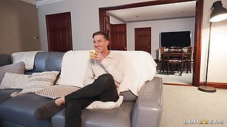 An awesome doggy style penetration with a skinny brunette Brook Logan