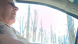 Masterbation in Car Driver Seat