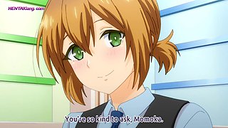 Busty tomboy rides hard on a messy mattress in the supply closet • Hentai Uncensored
