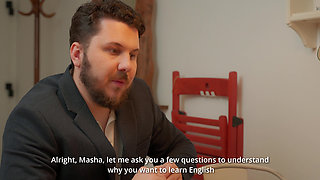 Schoolgirl Came for English Lesson but Got Anal Training Instead