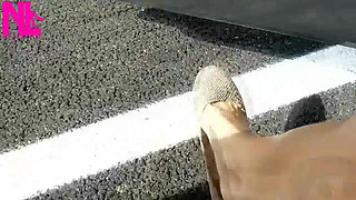 Sensual Dangling in Sexy Snake Designed Ballet Flats
