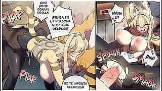 Sexo Duro And Car Toon In The Sexret Elevator - Furry Comic
