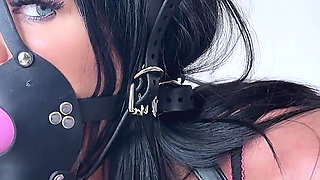 Lucys First Bondage Interview Ballgag Tryouts & Bound in Belts (4k)