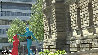 Zentai Models in the City