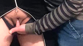 Dirty Hobby in Crowded Subway - Pussy Fingering