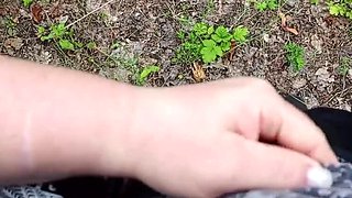 Mature Cougar Sucks My Dick in the Park and Swallows Every Drop